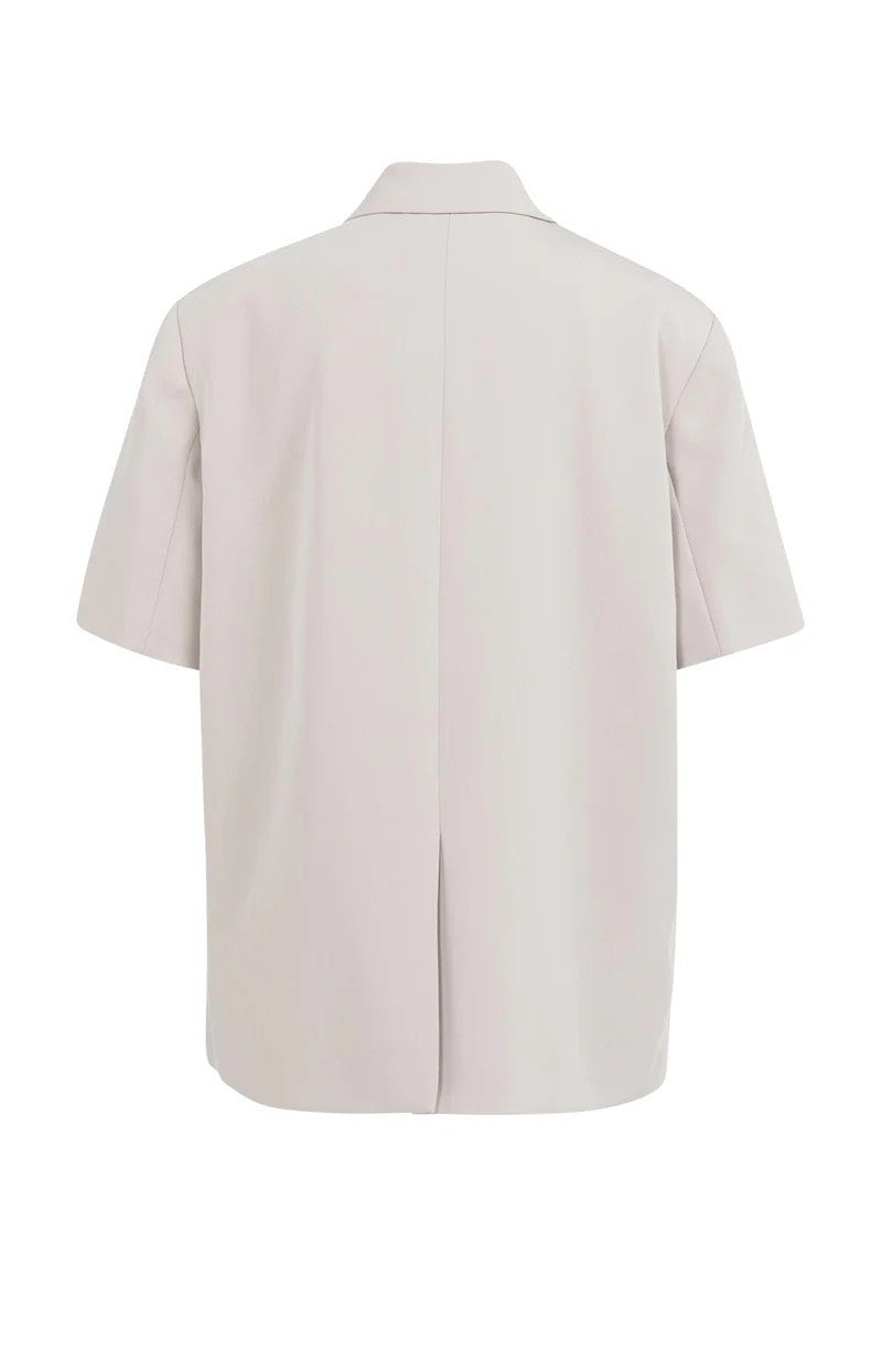 Blazer Met Korte Mouwen - Zand