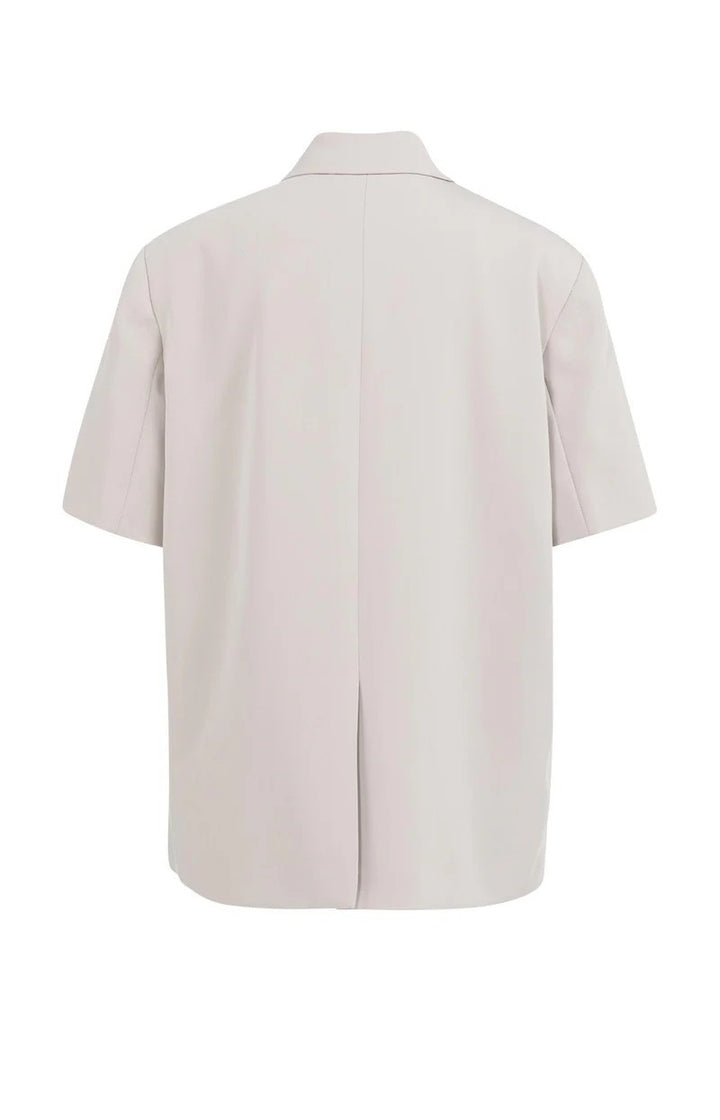 Blazer Met Korte Mouwen - Zand