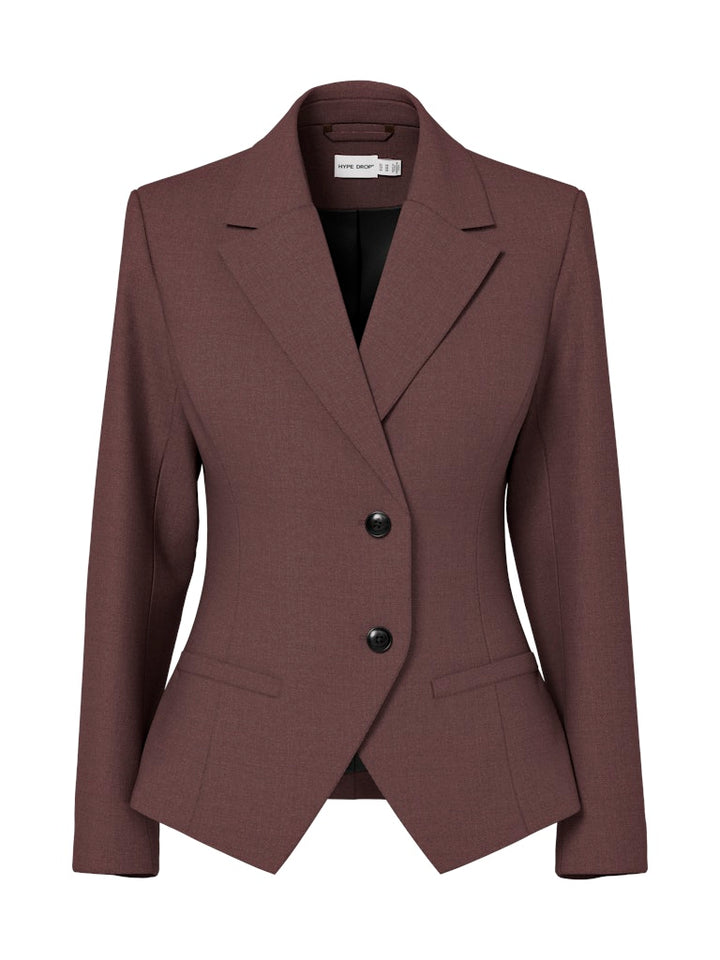 Hdmaci Ls Fitted Blazer - Bruin