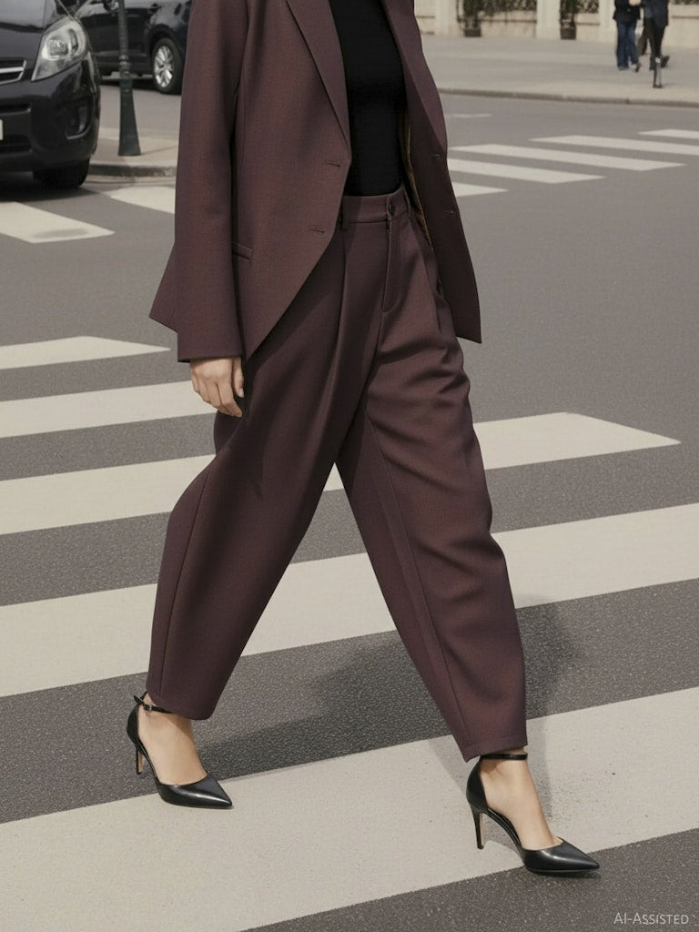 Hdmaci Ls Fitted Blazer - Bruin