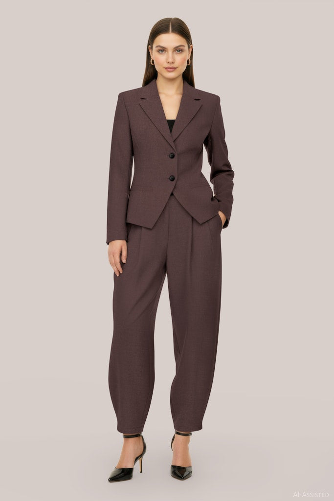 Hdmaci Ls Fitted Blazer - Bruin