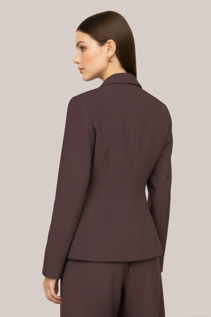 Hdmaci Ls Fitted Blazer - Bruin