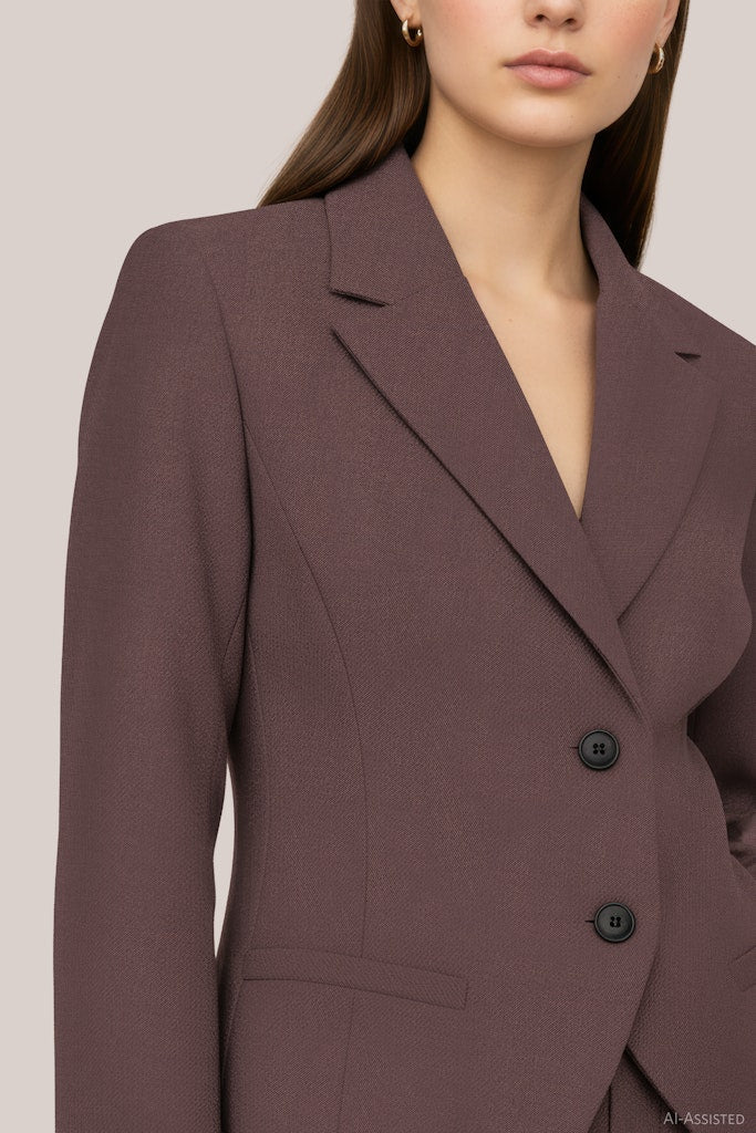 Hdmaci Ls Fitted Blazer - Bruin