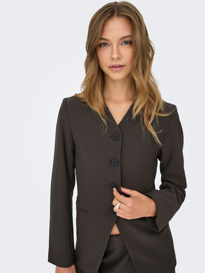 Onllamina Life L/s Fit Blazer Tlr - Bruin