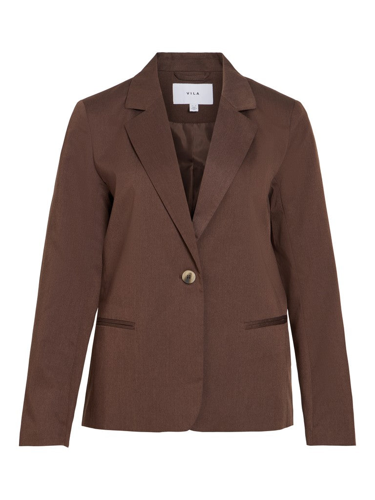 Vibella L/s Blazer - Noos - Bruin