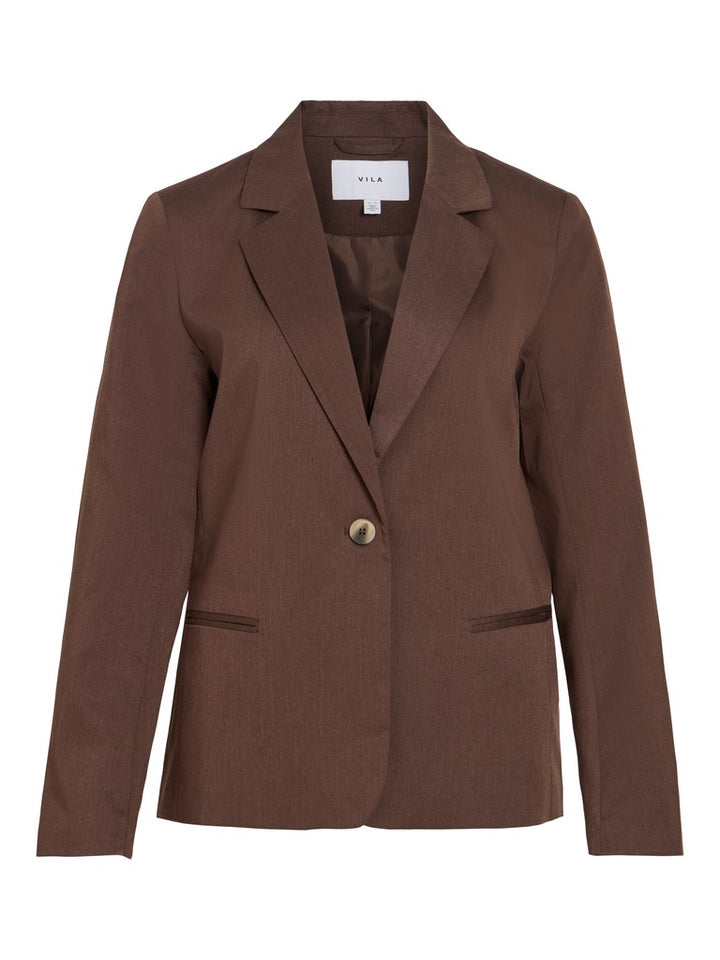 Vibella L/s Blazer - Noos - Bruin
