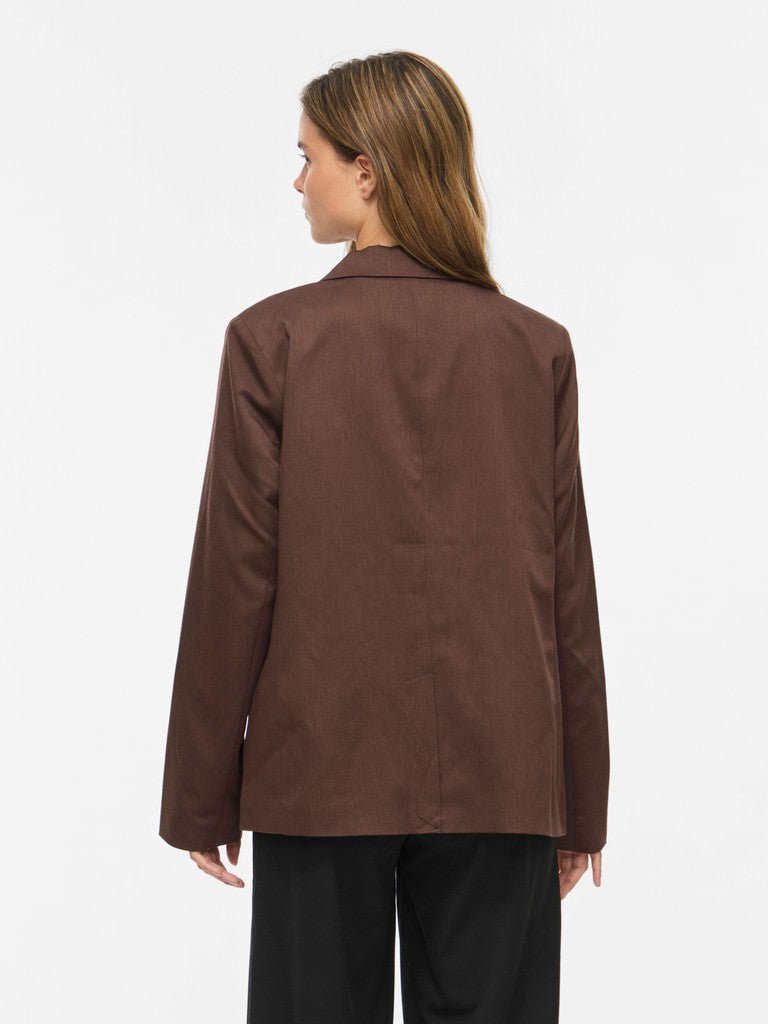 Vibella L/s Blazer - Noos - Bruin