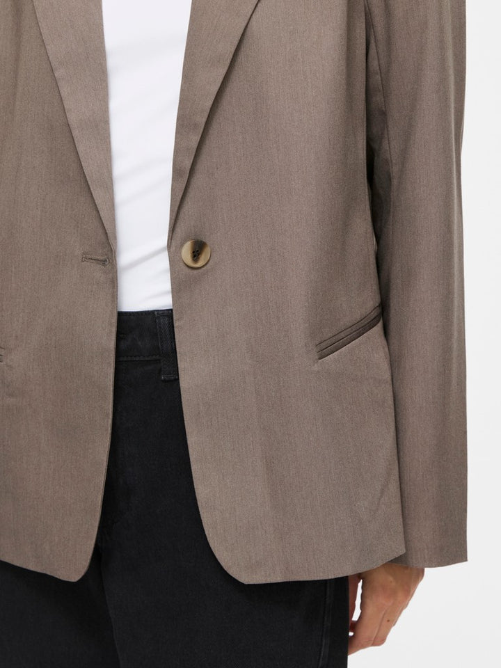 Vibella L/s Blazer - Noos - Taupe