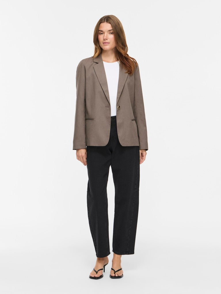 Vibella L/s Blazer - Noos - Taupe