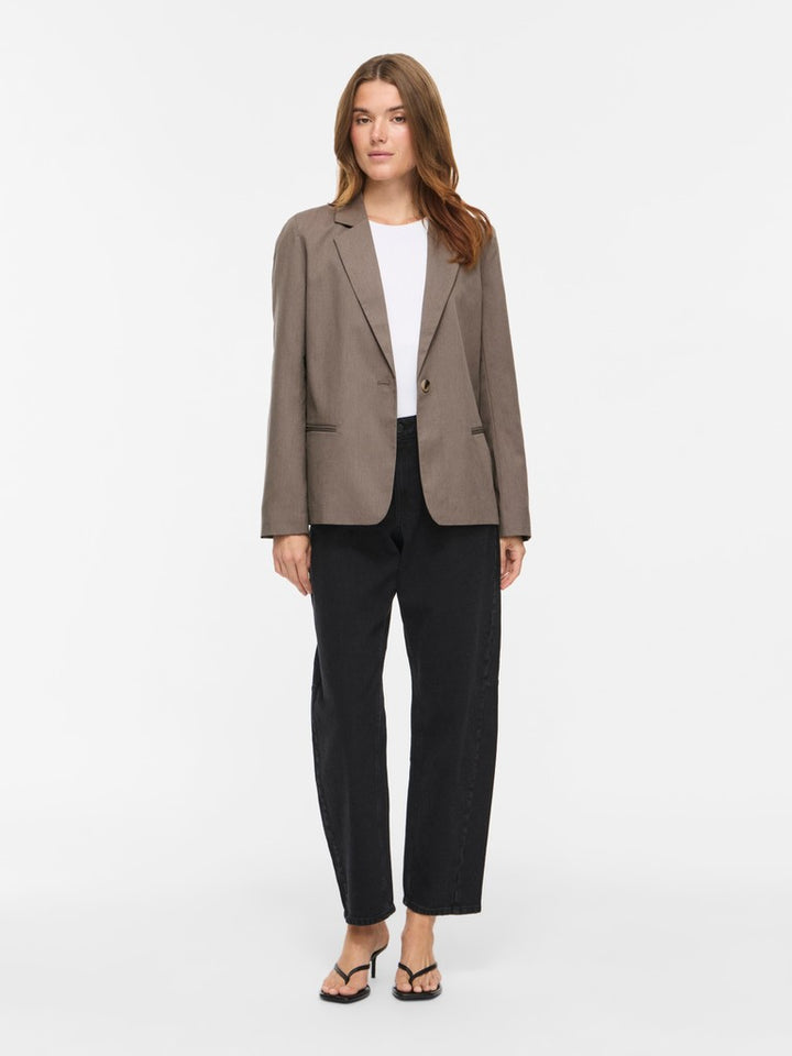 Vibella L/s Blazer - Noos - Taupe