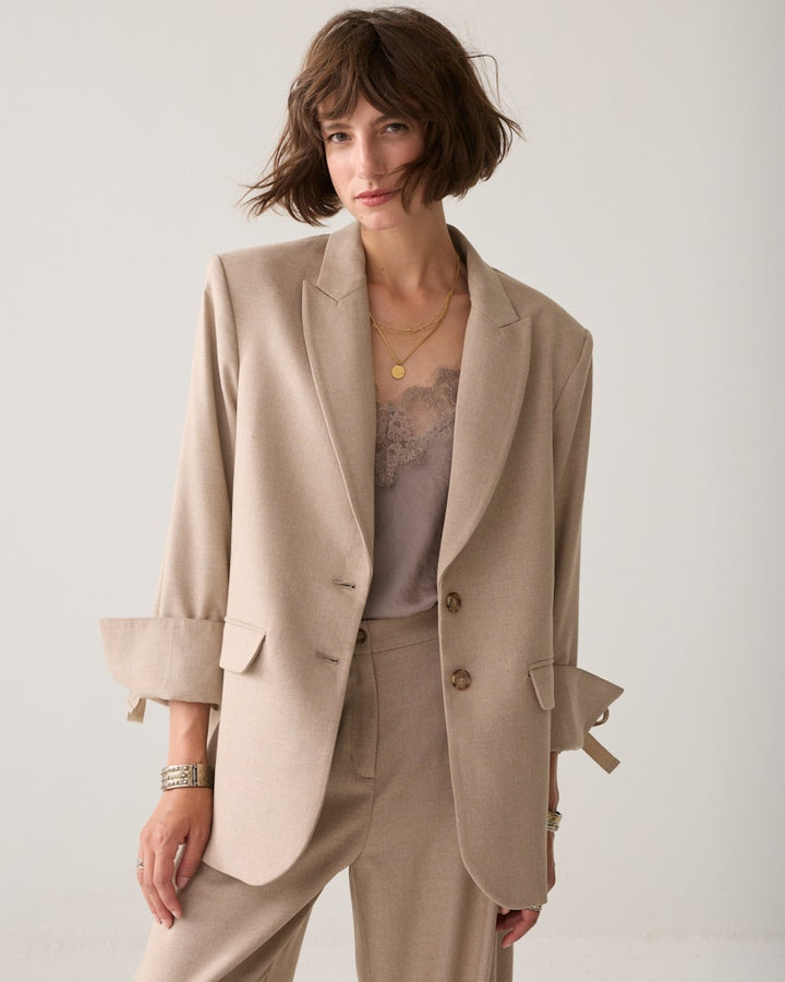 Blazer Twill Melange - Taupe