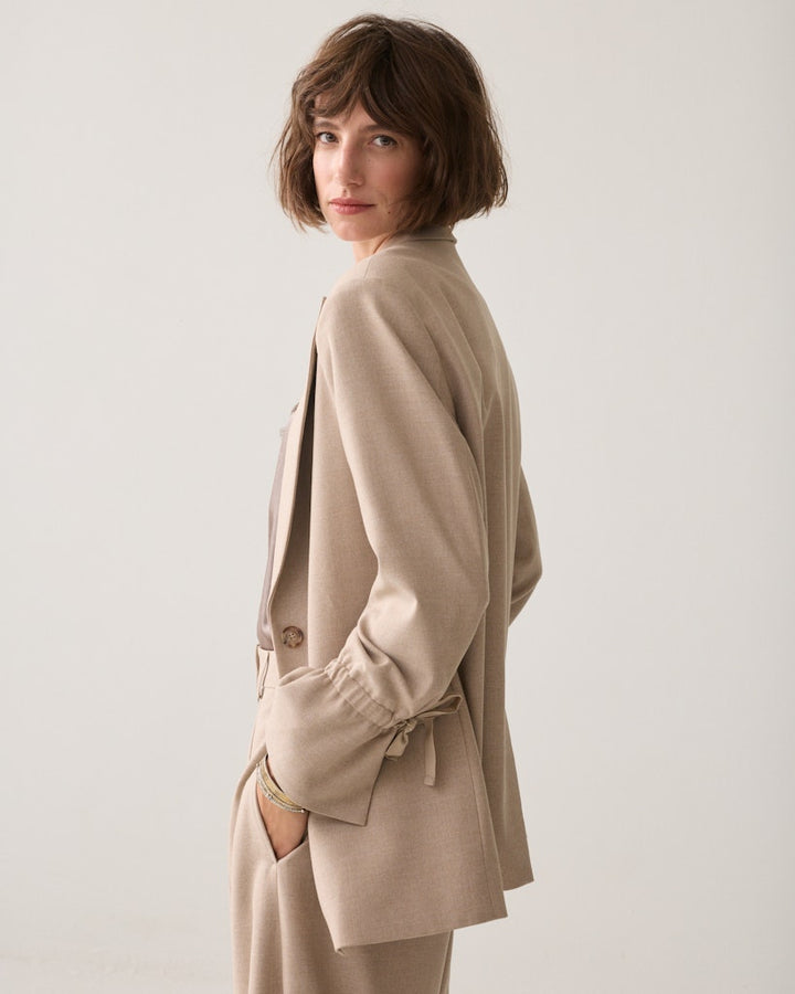 Blazer Twill Melange - Taupe