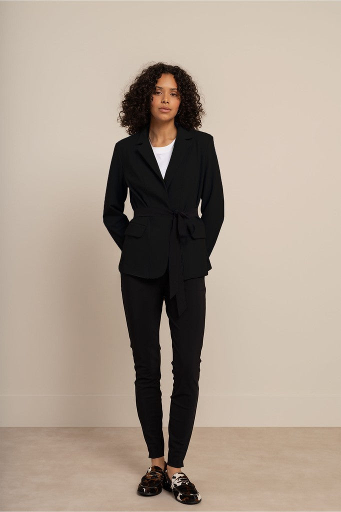 Elin Bonded Blazer - Zwart