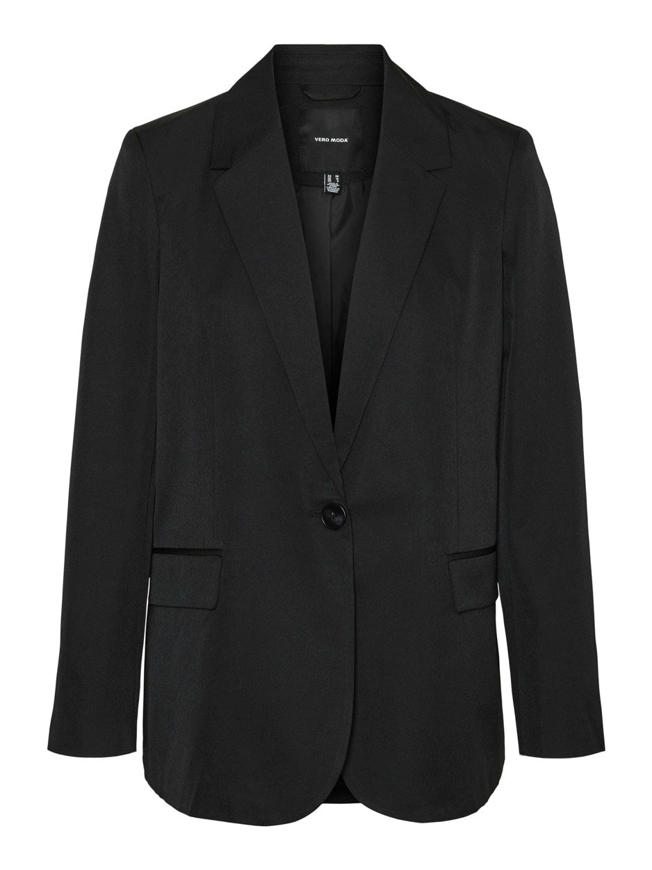 Vmraya Ls Loose Blazer - Zwart