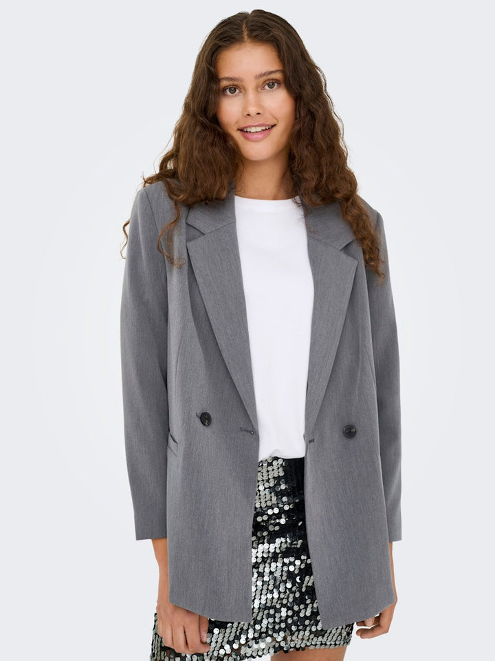 Jdyerica L/s Blazer Tlr - Grijs Melee