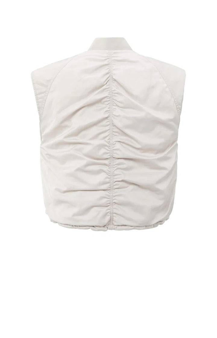 Nylon Reversible Bodywarmer - Beige