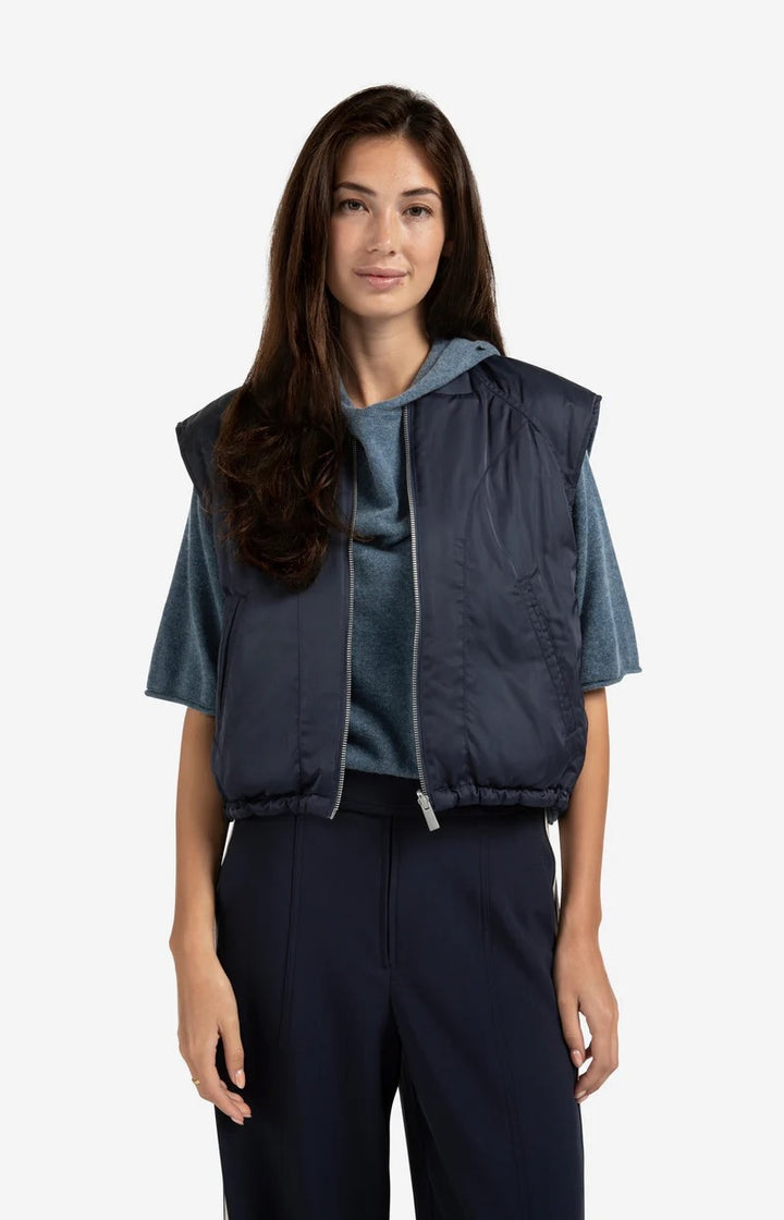Nylon Reversible Bodywarmer - Rafblauw