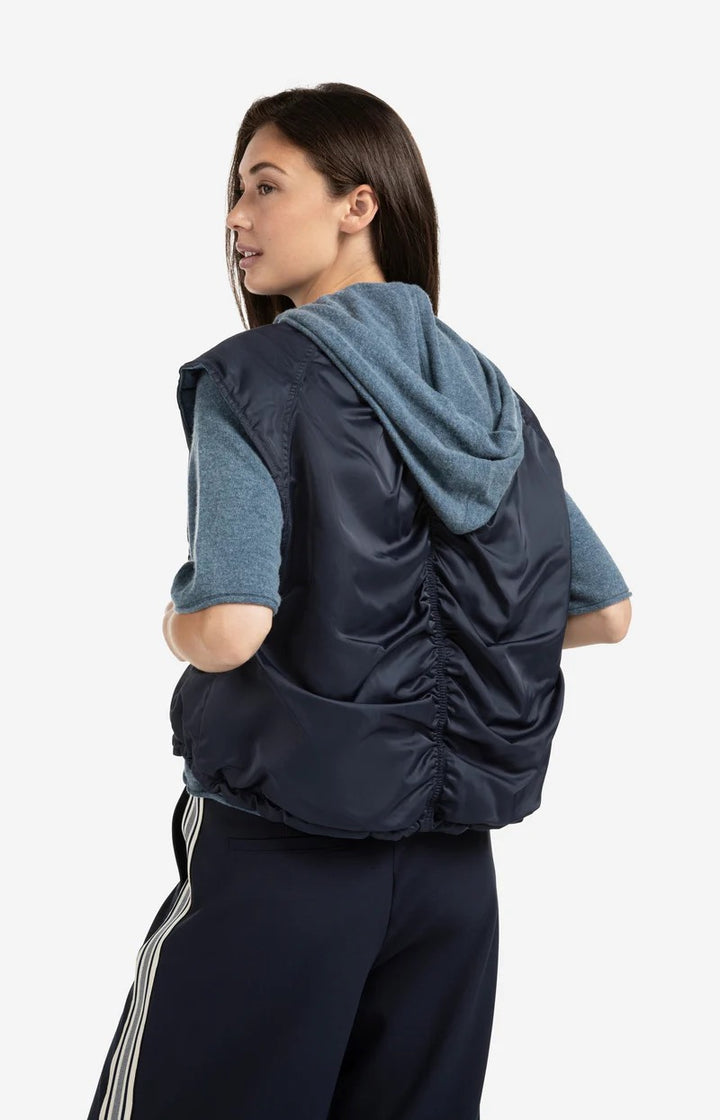 Nylon Reversible Bodywarmer - Rafblauw