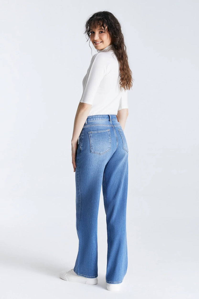 COJ Nova jeans loose fit dames – blue denim - L32