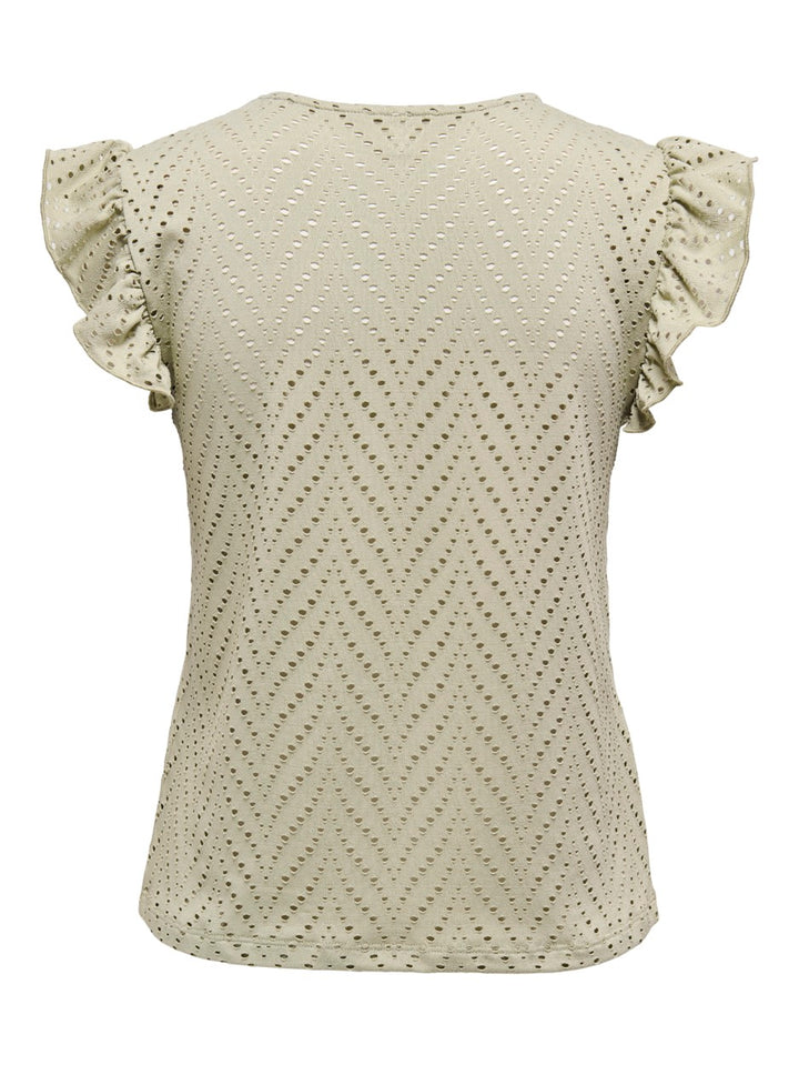 Only Smilla top olijf – dames