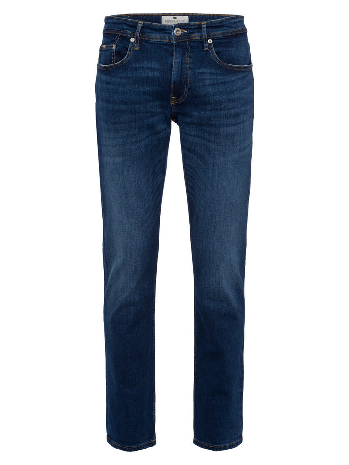 Cross Jeans Dylan E 195-130 jeans regular-straight fit heren - Blue Denim - 34