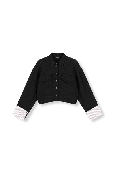 Refined department blouse l/m zwart – dames