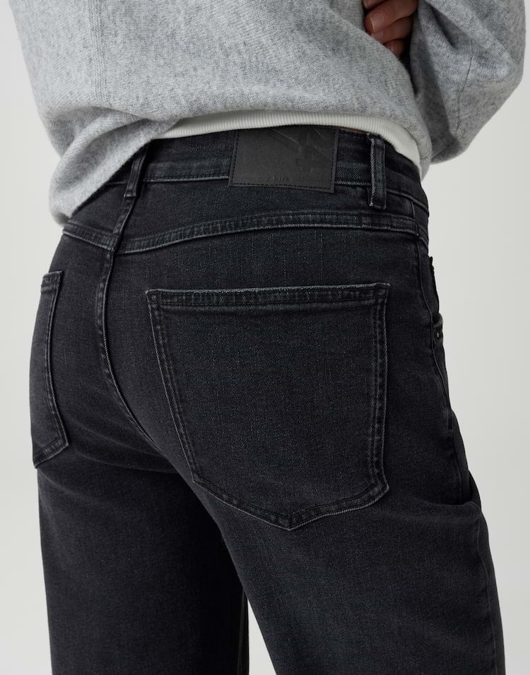 Opus Minah honesty 10607212564248 jeans regular-straight fit black denim - L28