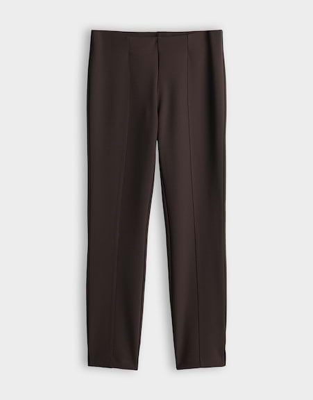 Opus Elvina night 10496113710106 lange broek zand – dames - Bruin