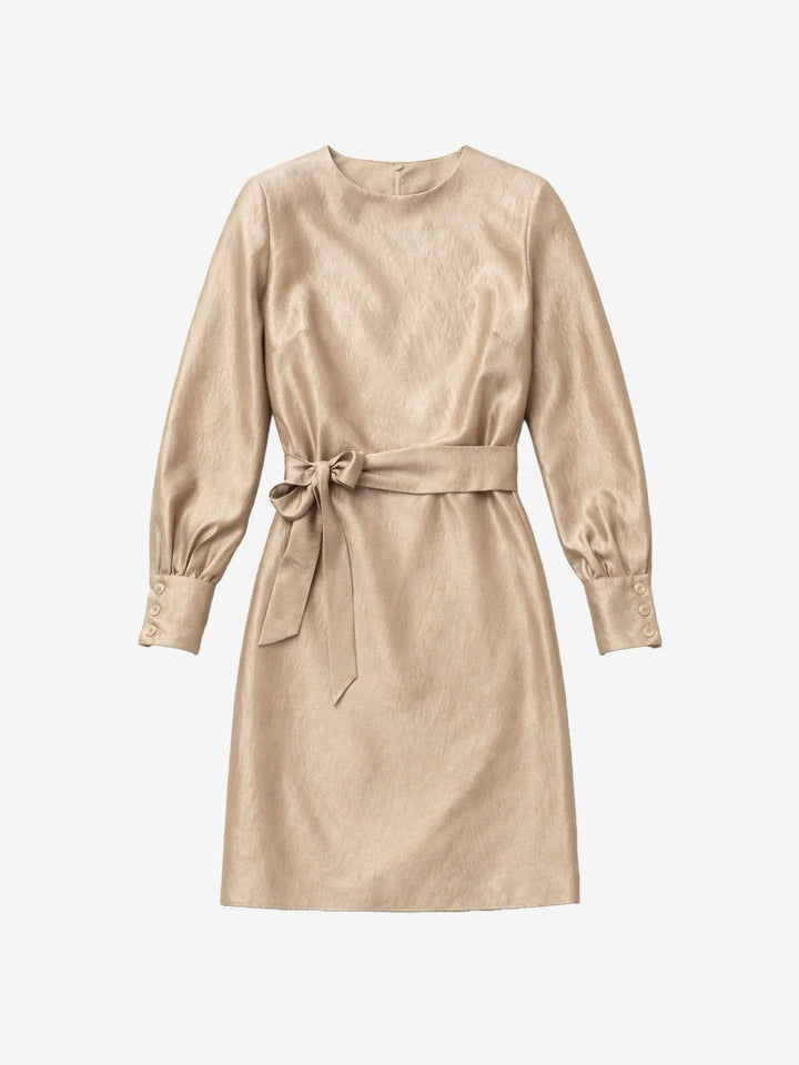 Nikkie N 5-237 2602 jurk kort dames goudkleurig