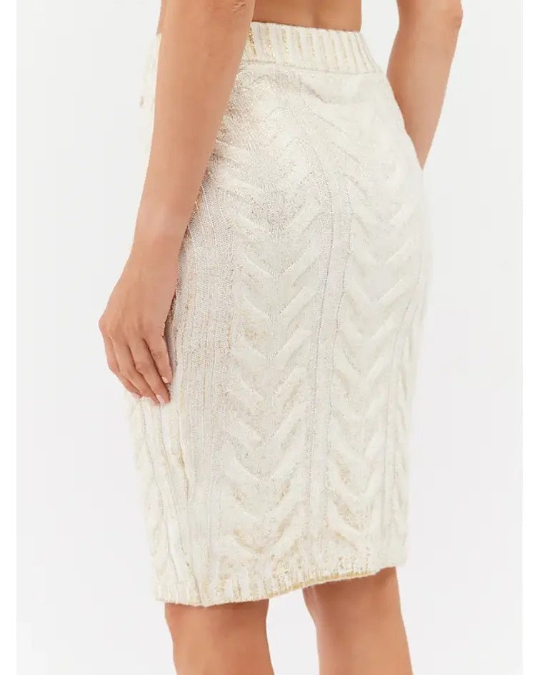 Guess dames midi rok off-white – dames