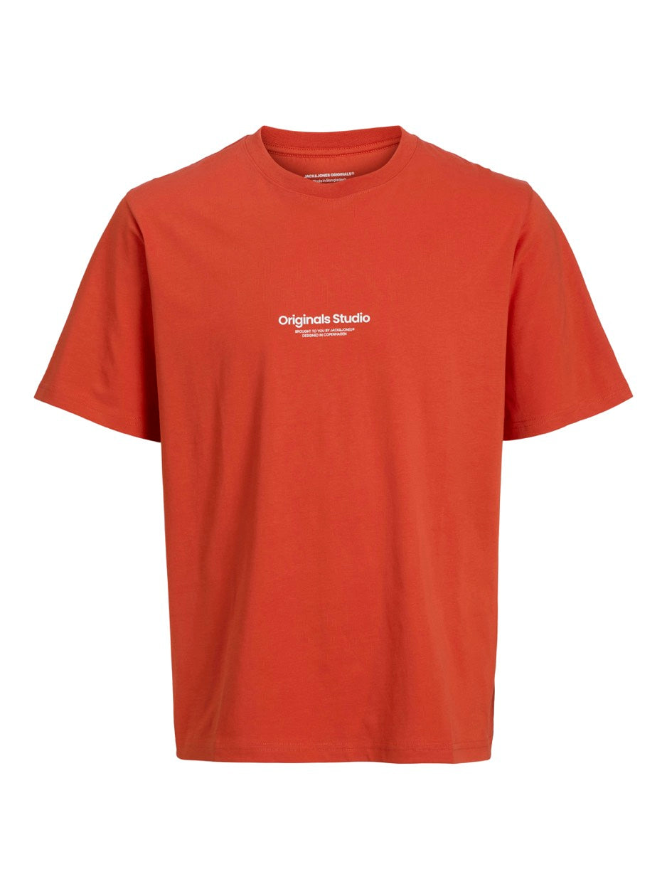 jack & jones kids t-shirt oranje – heren