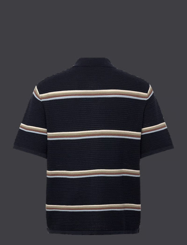 Jack & Jones 12295274 maine overhemd k/m heren blauw dessin