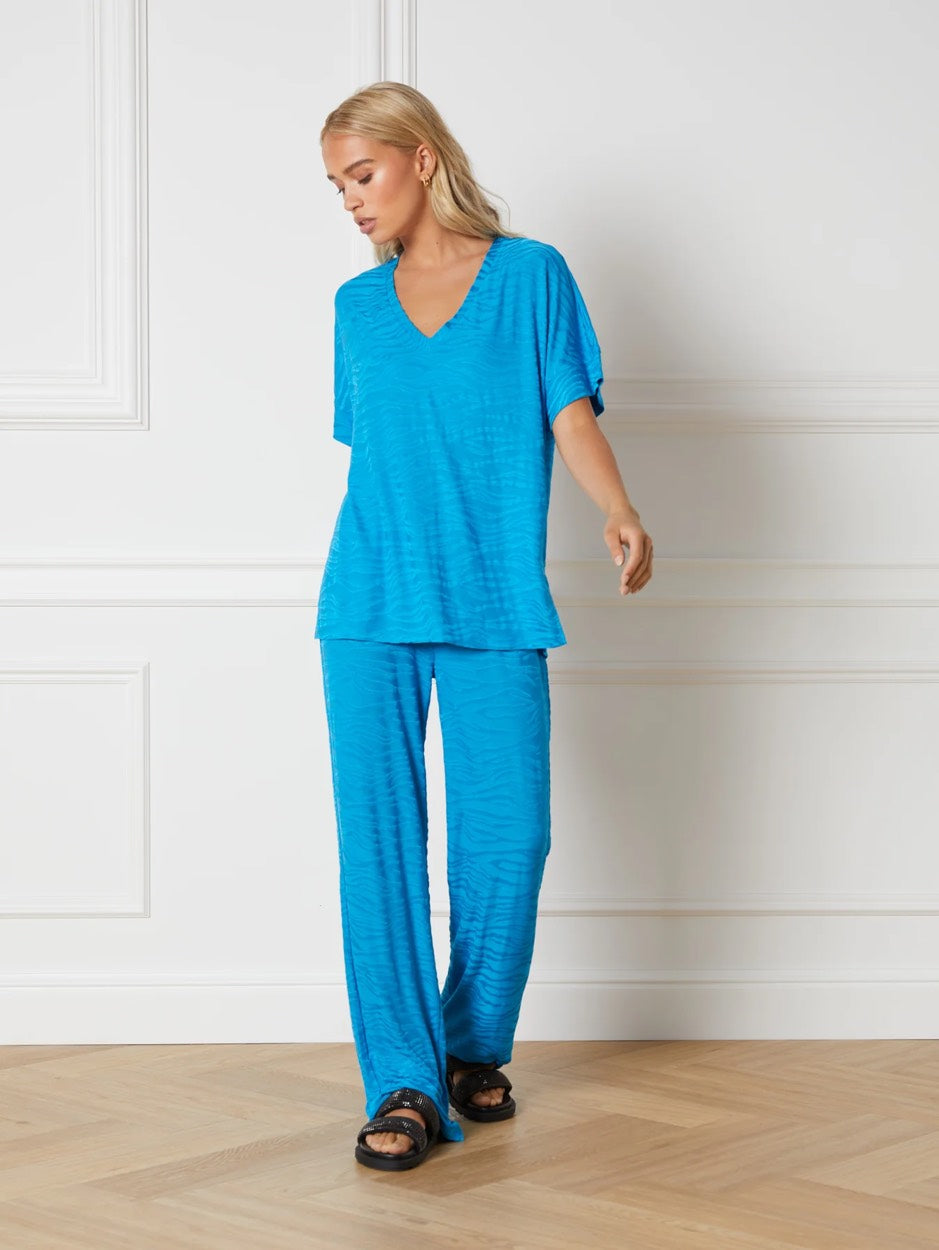Refined department t-shirt kobalt – dames