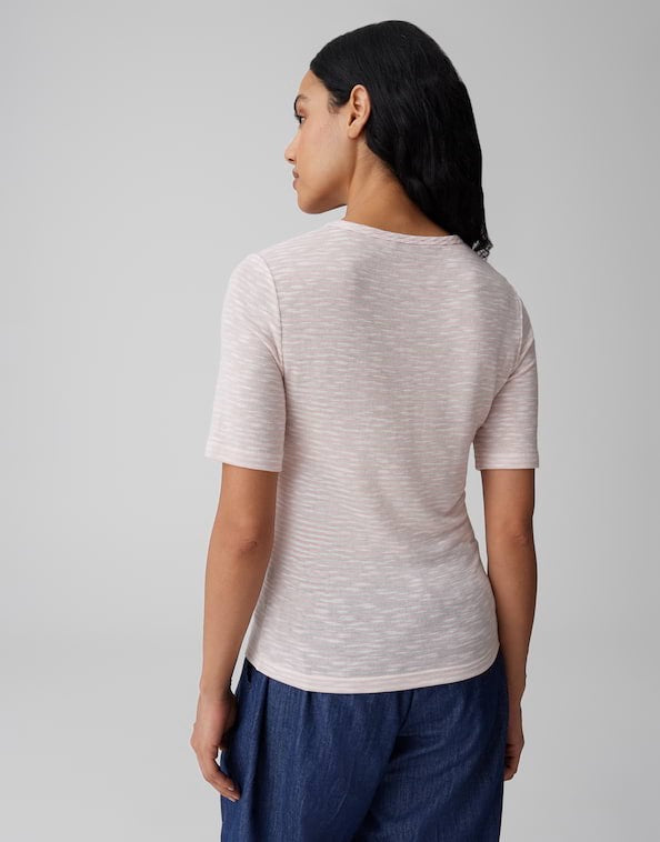 Opus Sambi t-shirt dames roze dessin