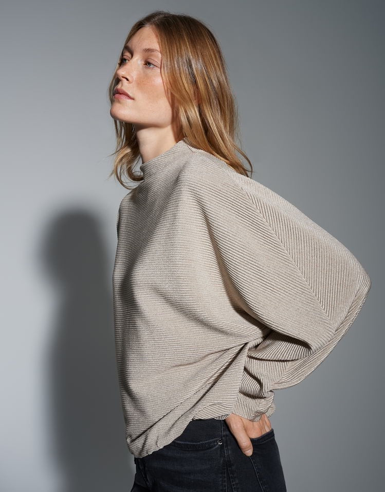 Opus sweater dames taupe – Saglanz 1049889454392