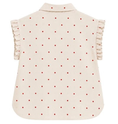 Elvira Casuals E3 26-037 blouse k/m dames – ecru dessin
