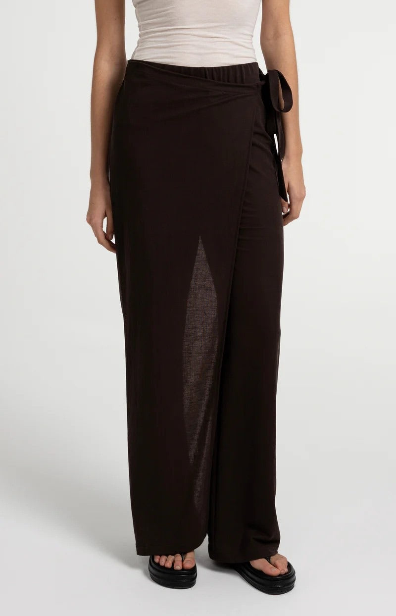 YAYA Women lange broek bruin – dames