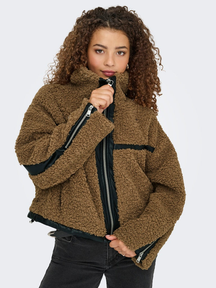 Only winterjas dames bruin – 15349409 Patti