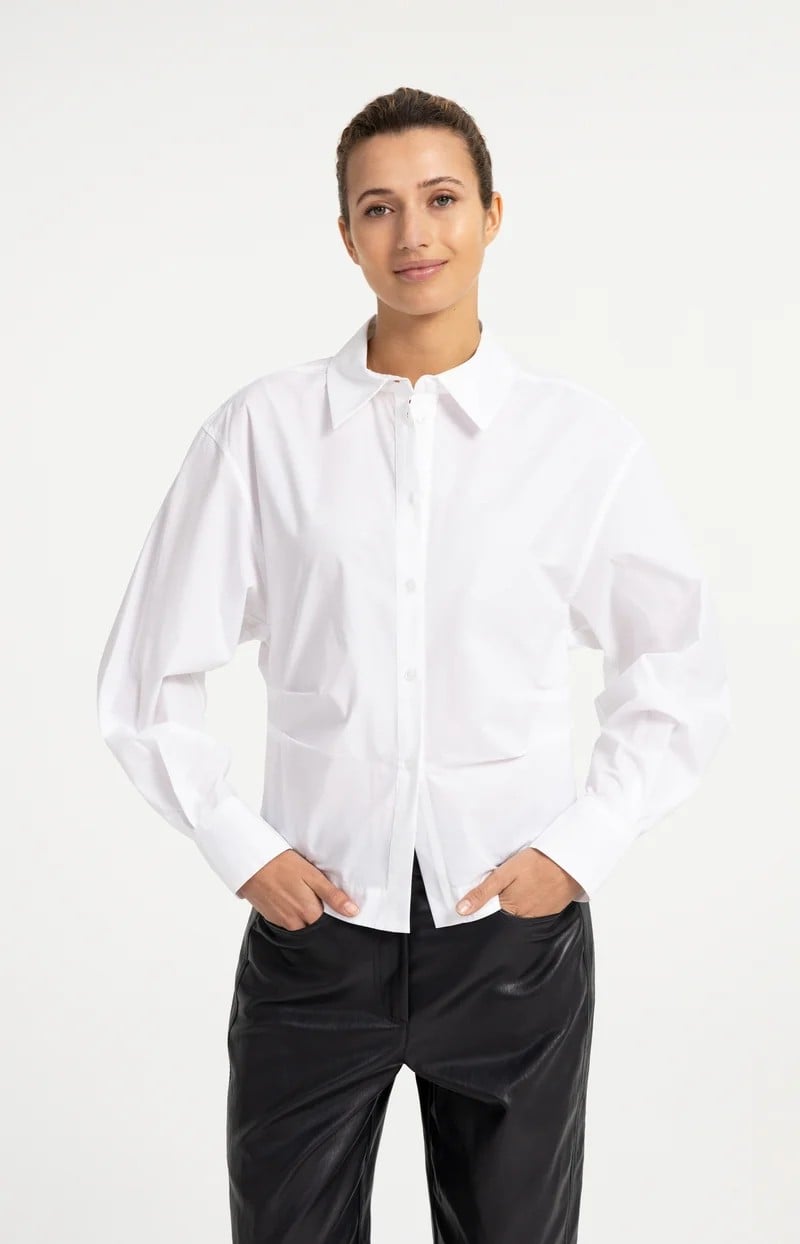 YAYA Women 01-201245-609 blouse l/m wit