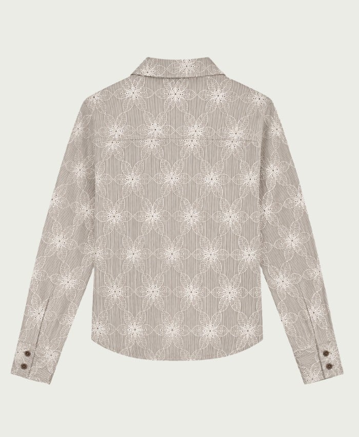 Elvira Casuals E4 26-018 Fallon blouse l/m bruin dessin