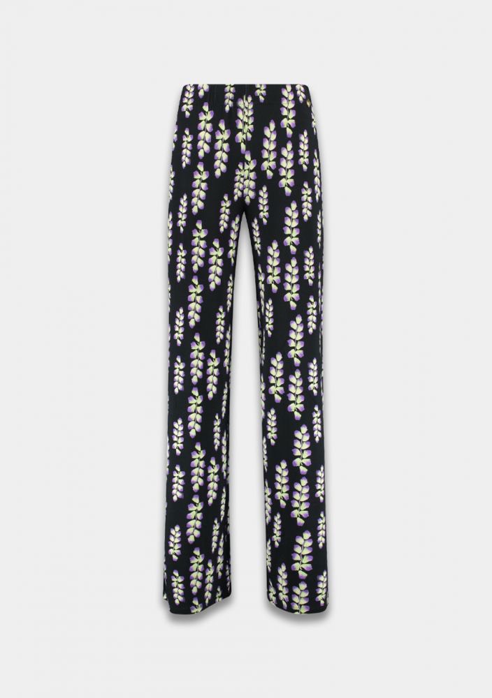 Harper and Yve AW24T102 Jane lange broek dames – zwart dessin