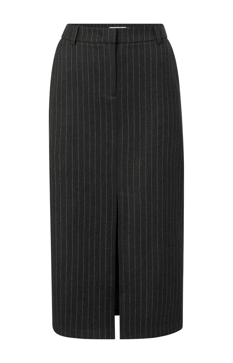 YAYA Women midi rok grijs dessin – dames