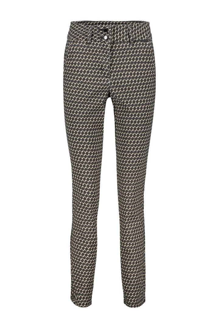 Red Button lange broek dames zwart dessin – 4389