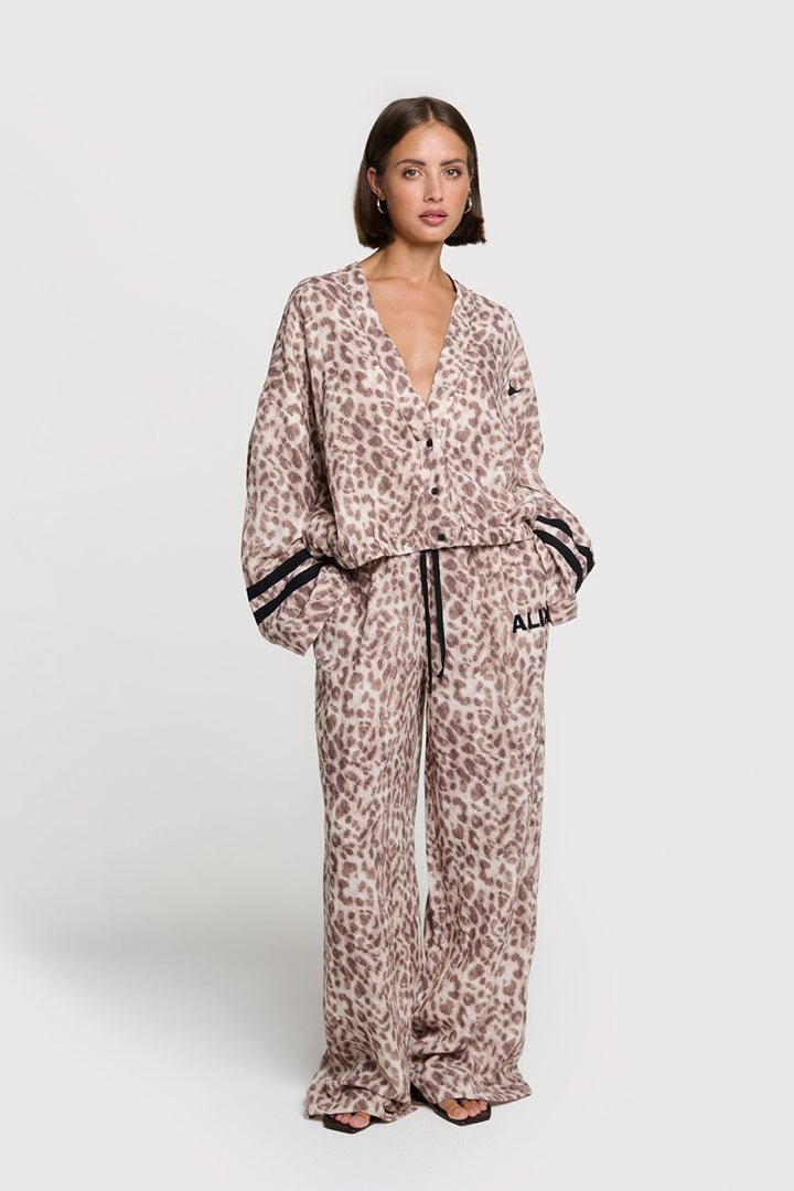 Alix the label lange broek dames bruin dessin