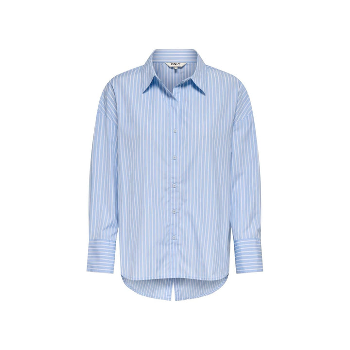 Only blouse l/m dames blauw dessin