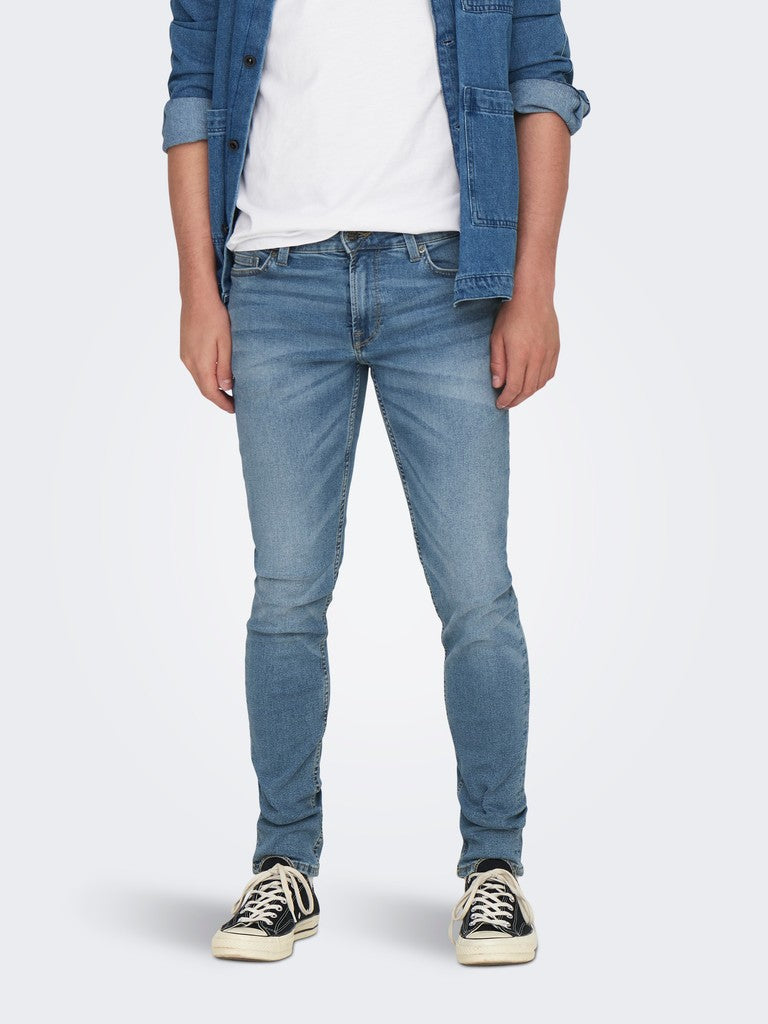 Onsloom Life Slim L Blue Pk 2371 - Blue Denim