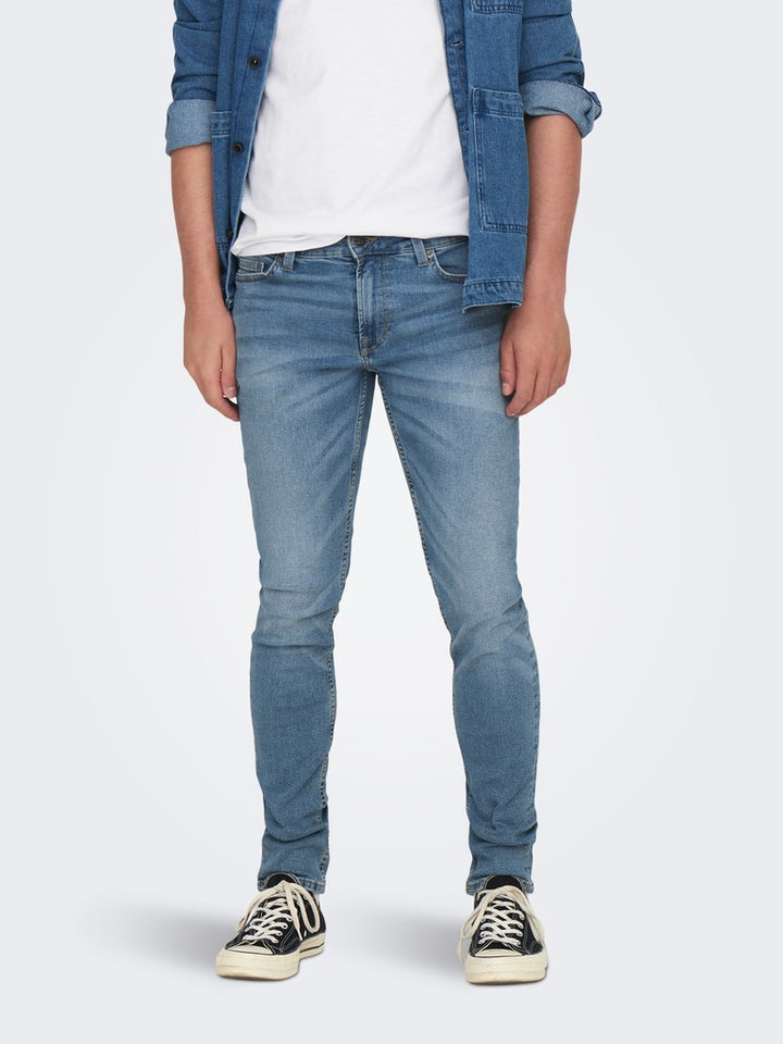 Onsloom Life Slim L Blue Pk 2371 - Blue Denim