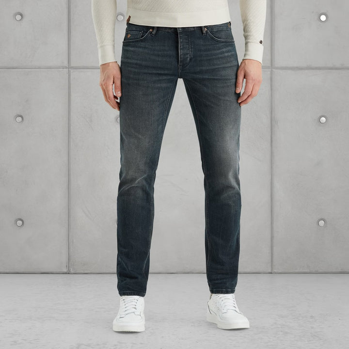 Riser Slim Earth Blue Jeans - Blue Denim