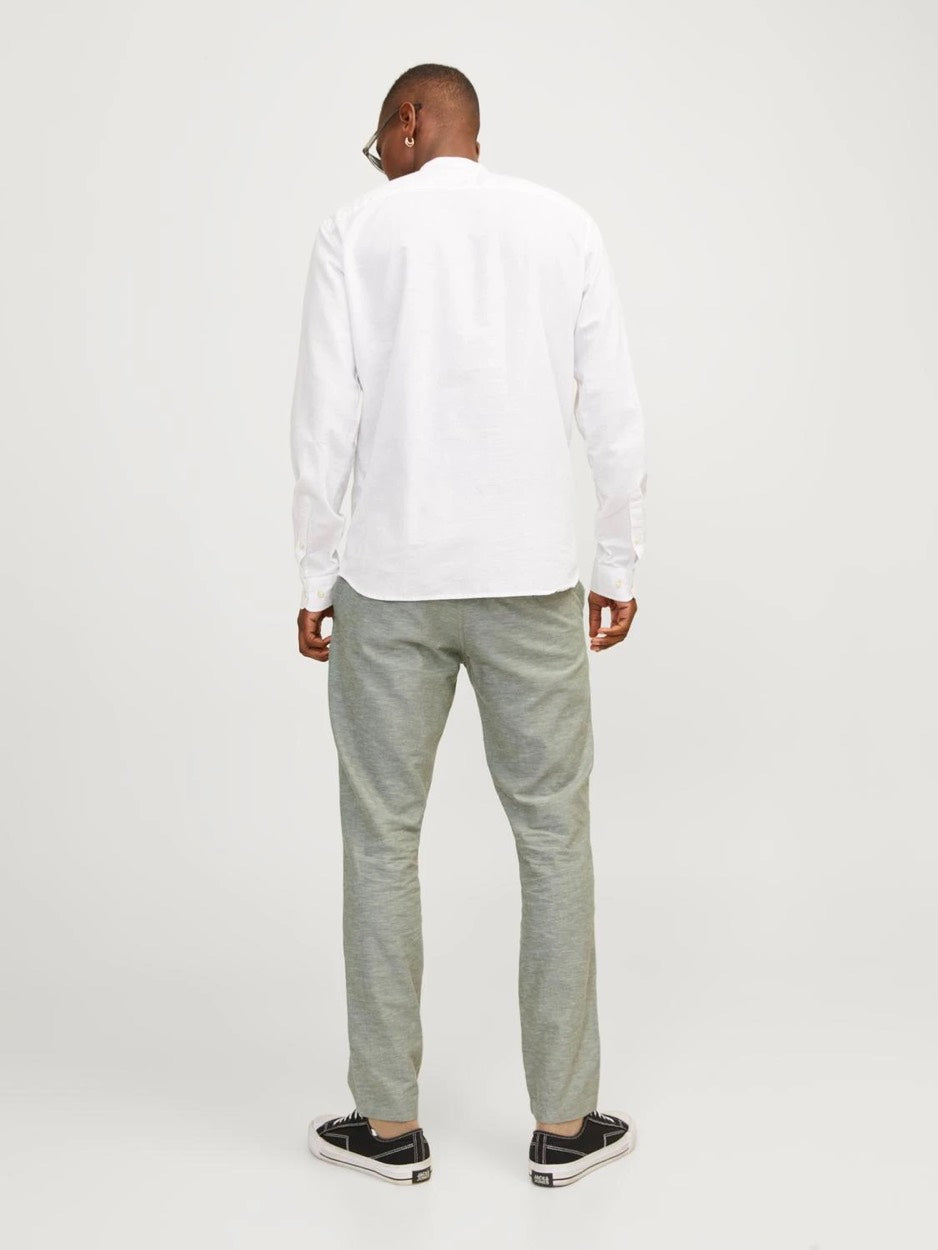 Jpstace Jjsummer Linen Blend Pant S - Olijf
