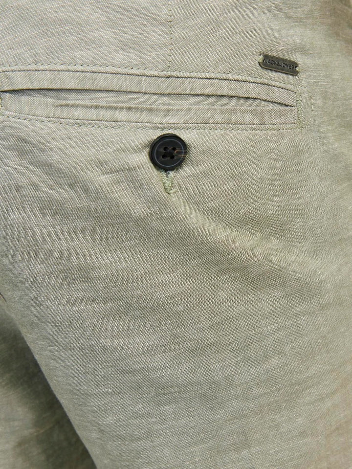 Jpstace Jjsummer Linen Blend Pant S - Olijf